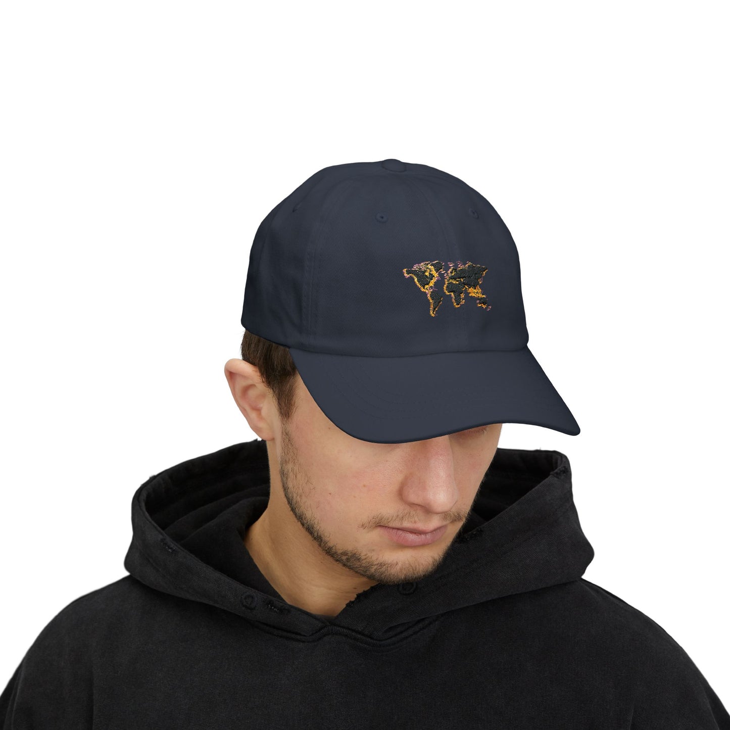 Embroidered Golden World Classic Hat