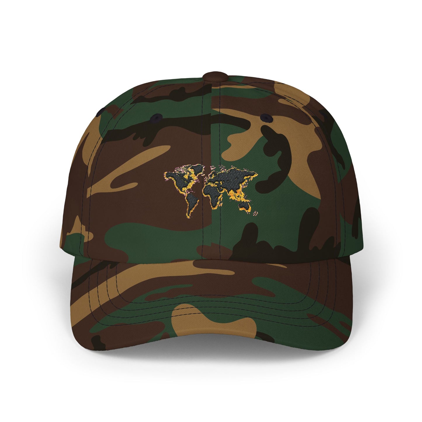 Embroidered Golden World Classic Hat
