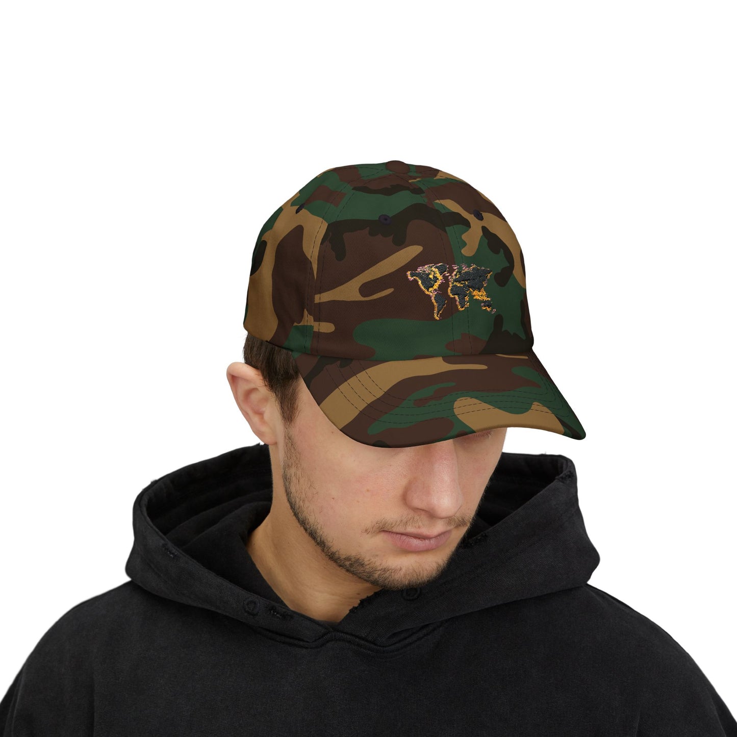 Embroidered Golden World Classic Hat