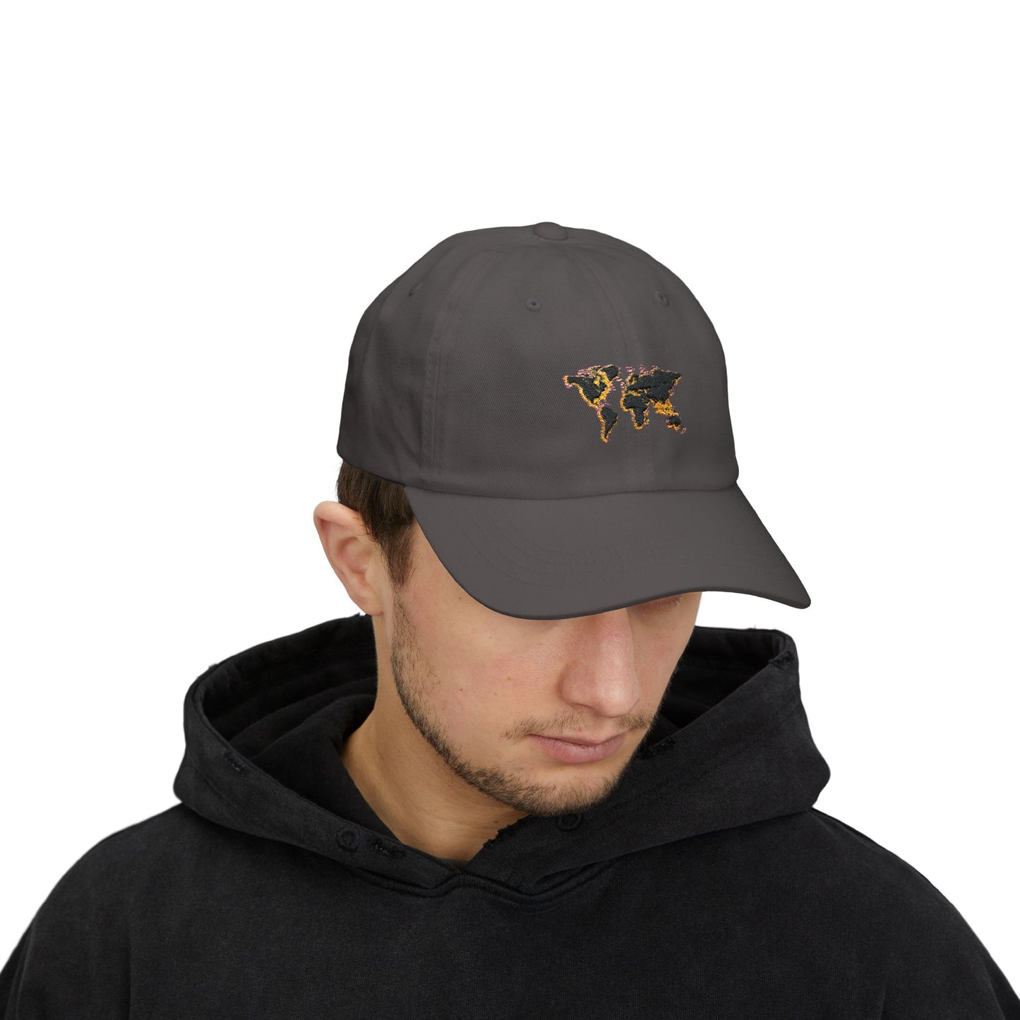 Embroidered Golden World Classic Hat