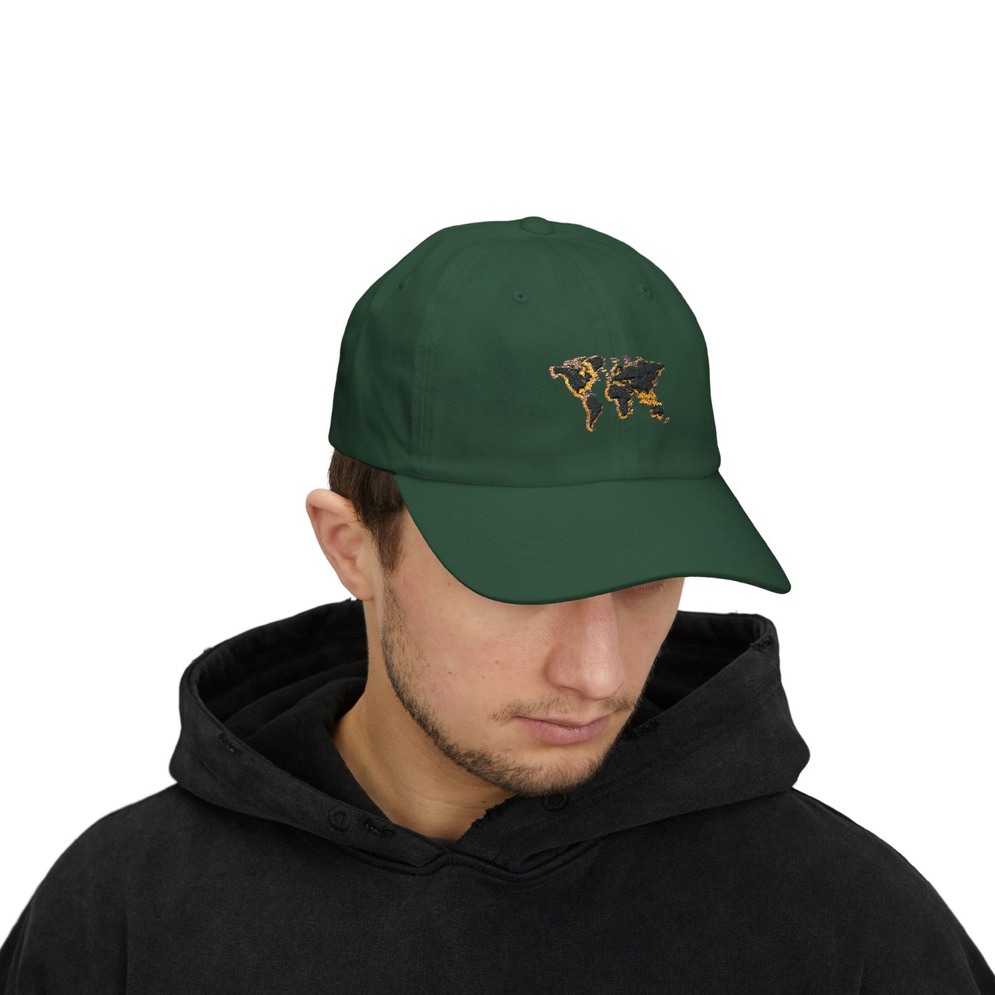 Embroidered Golden World Classic Hat