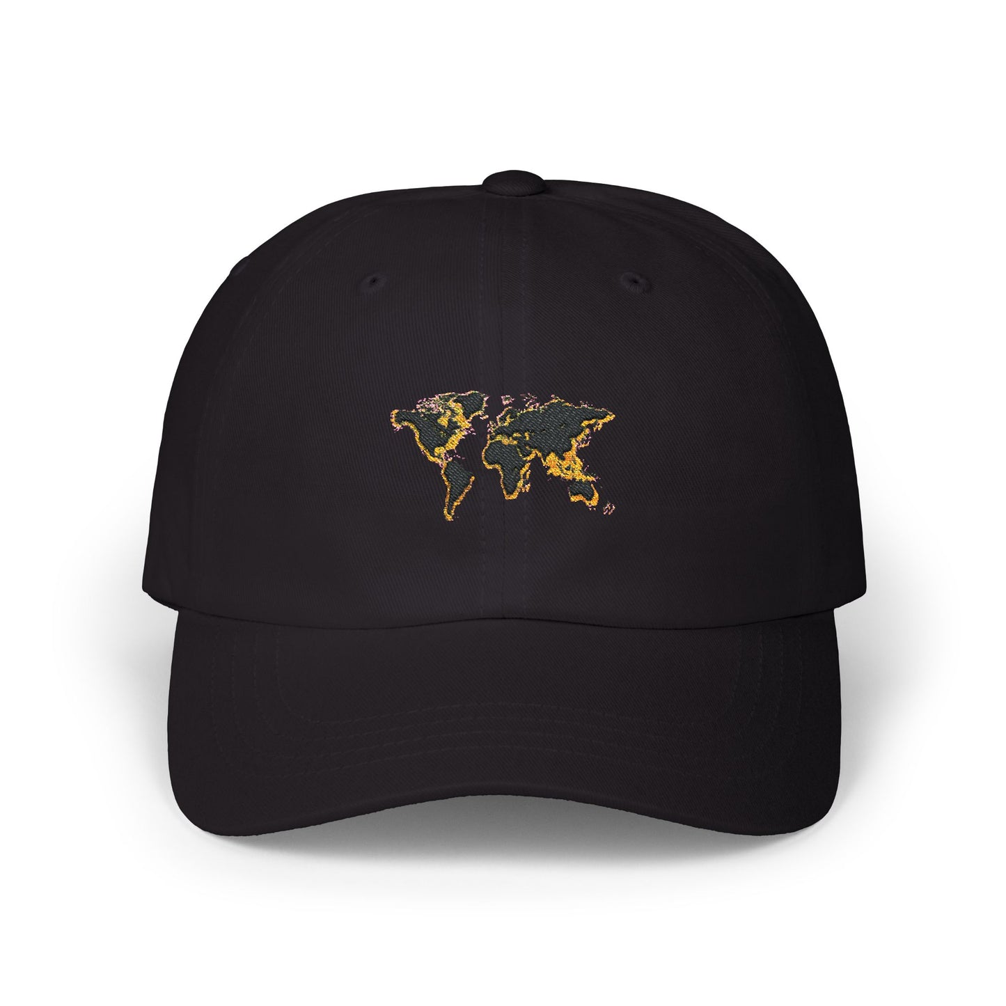 Embroidered Golden World Classic Hat