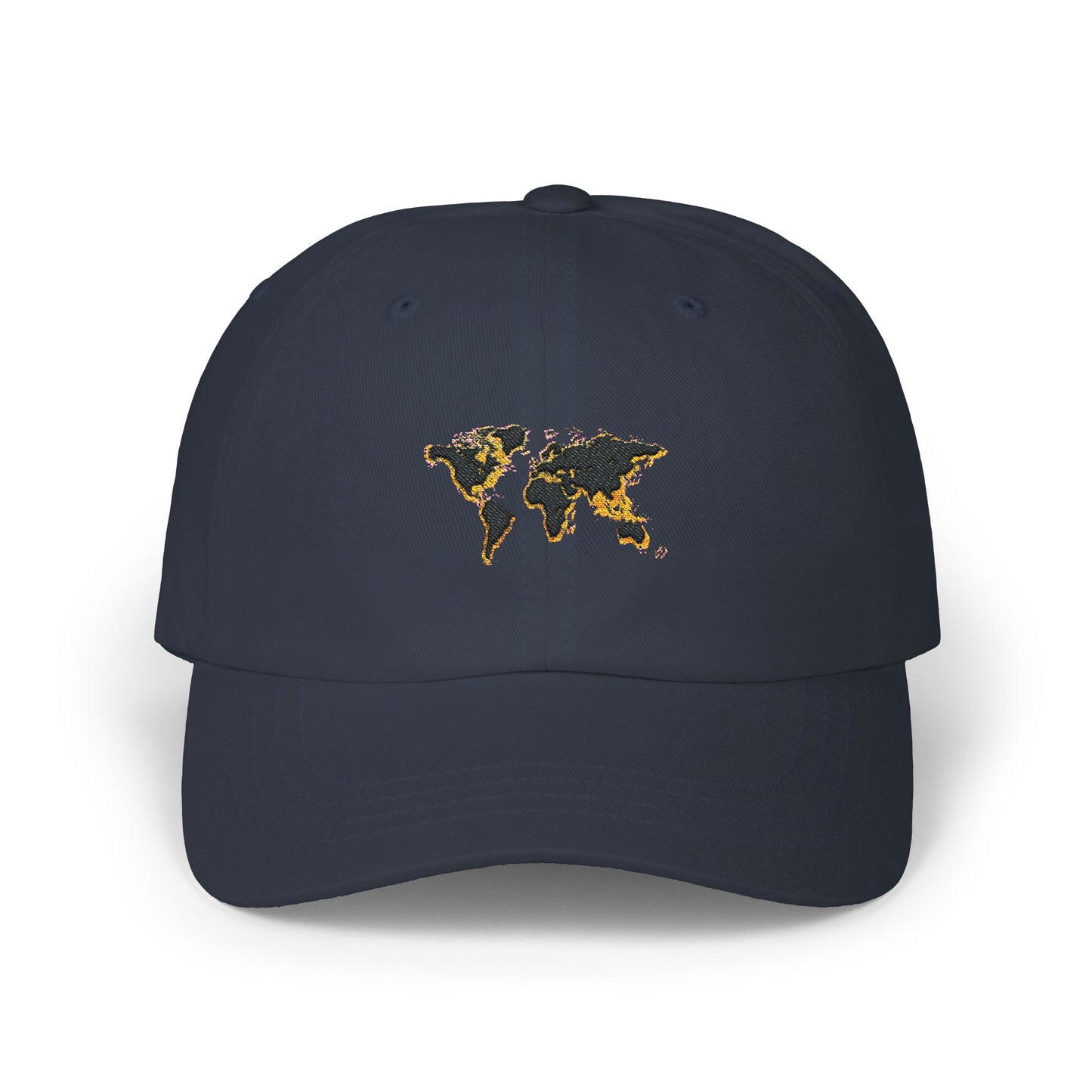 Embroidered Golden World Classic Hat