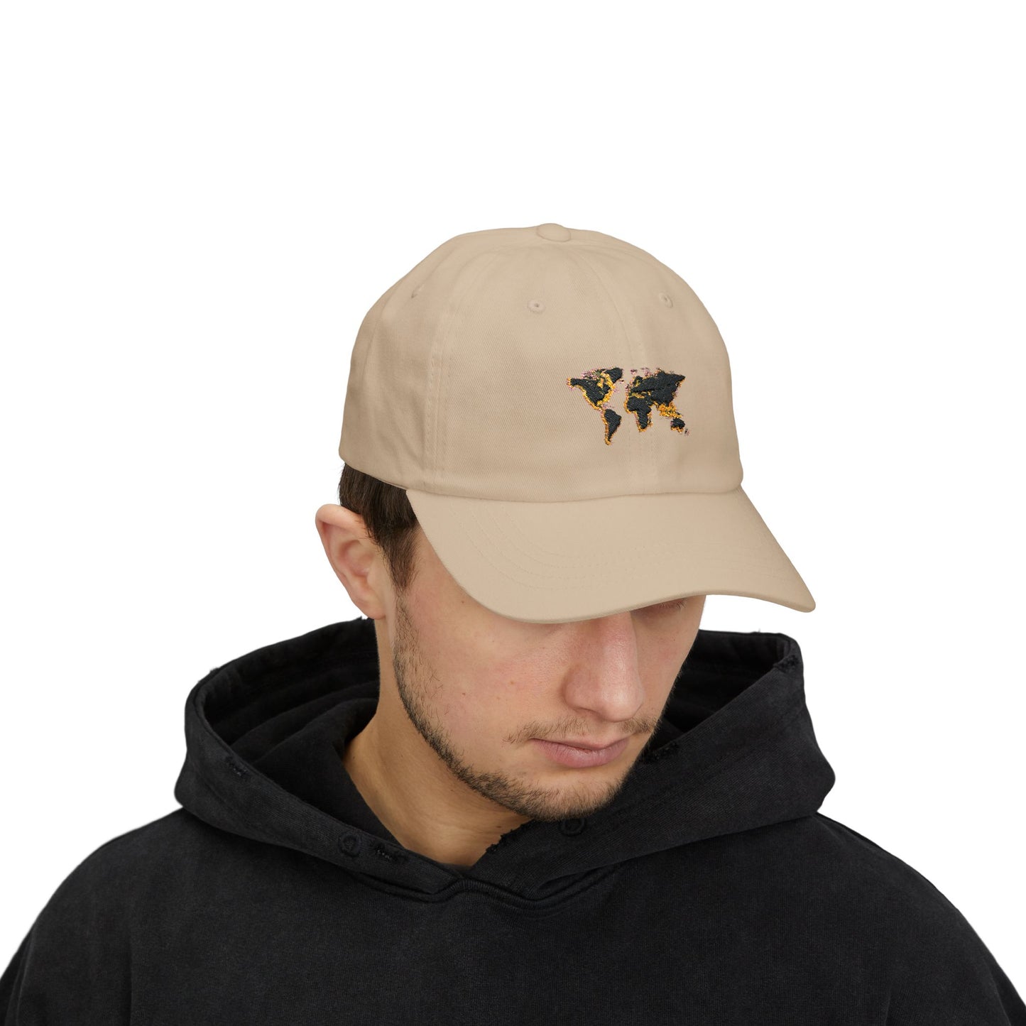 Embroidered Golden World Classic Hat
