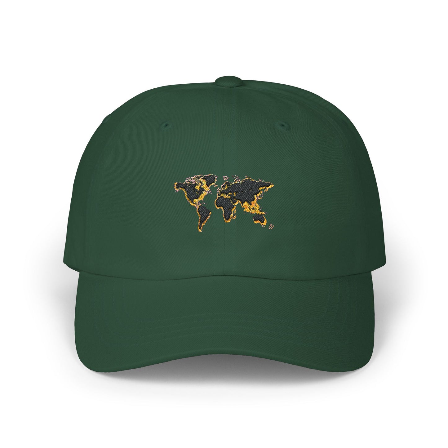 Embroidered Golden World Classic Hat
