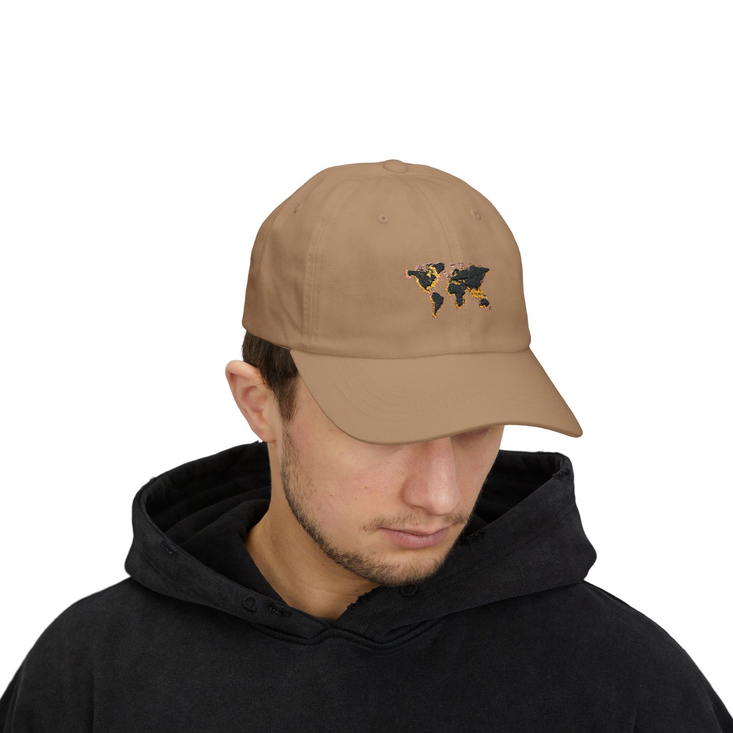 Embroidered Golden World Classic Hat