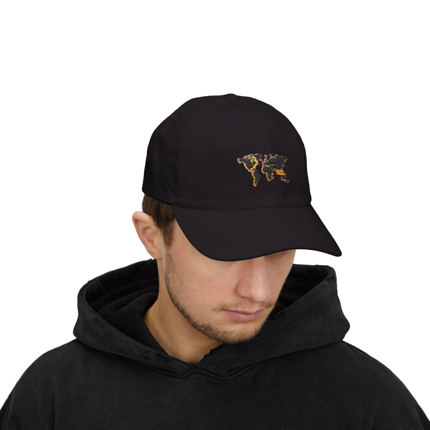 Embroidered Golden World Classic Hat