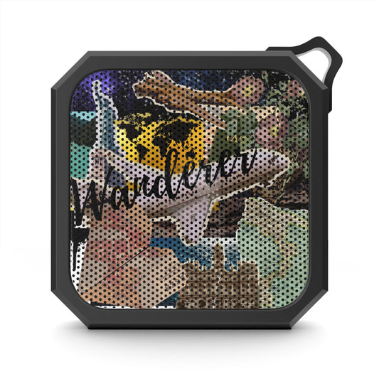 Wanderer Collage Design Outdoor Bluetooth Speaker
