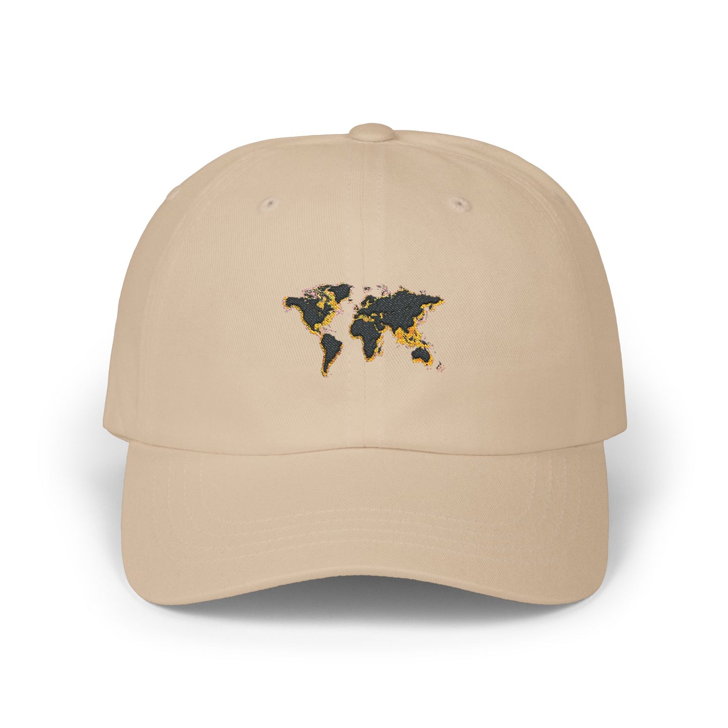 Embroidered Golden World Classic Hat
