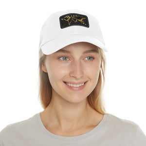 Golden World Leather Patch Hat