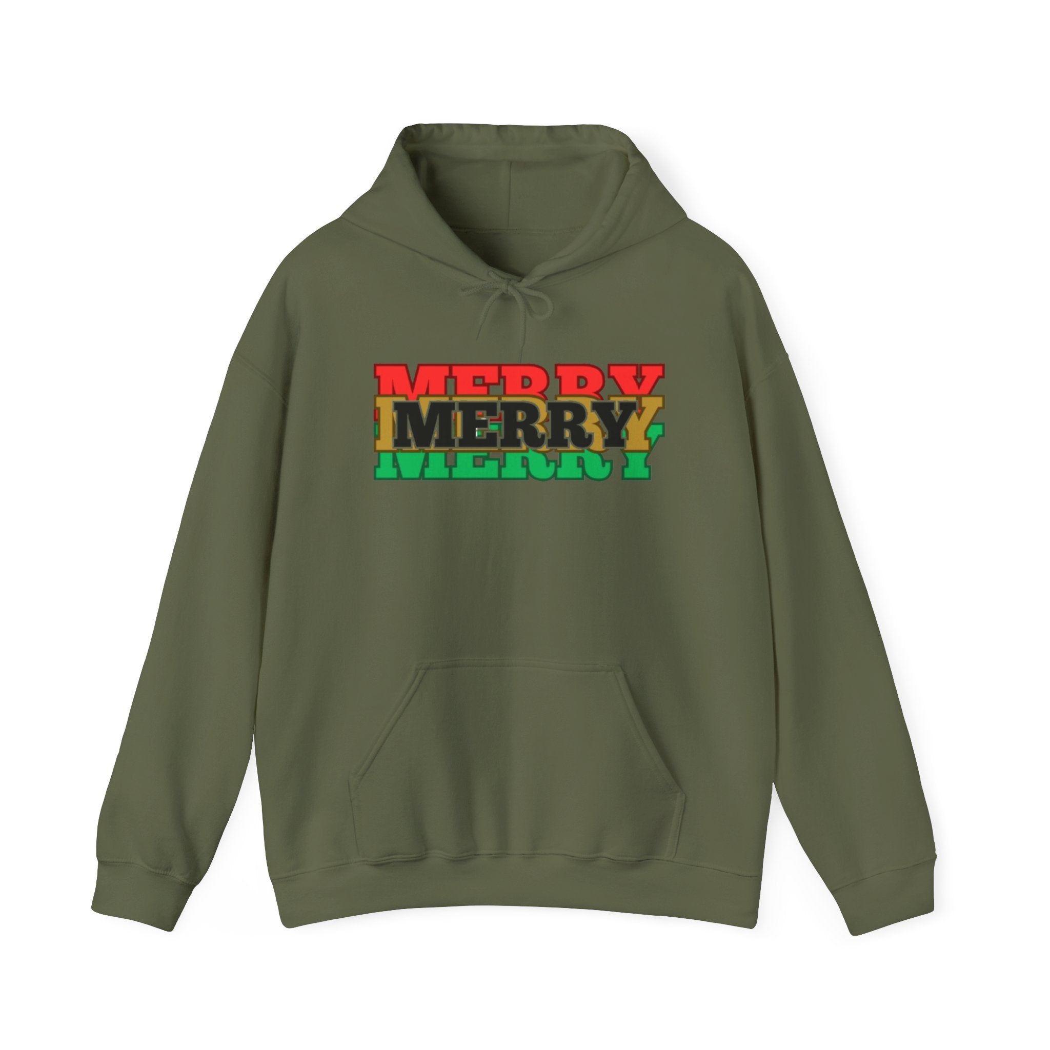 "MERRY MERRY MERRY" Unisex  Hooded Sweatshirt