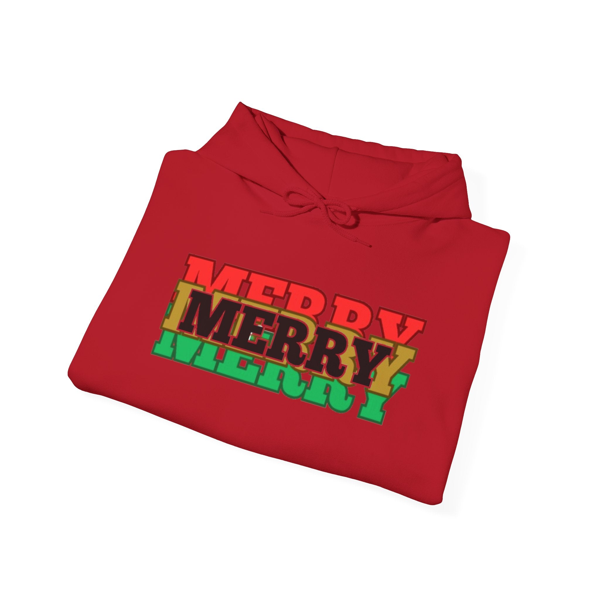 "MERRY MERRY MERRY" Unisex  Hooded Sweatshirt