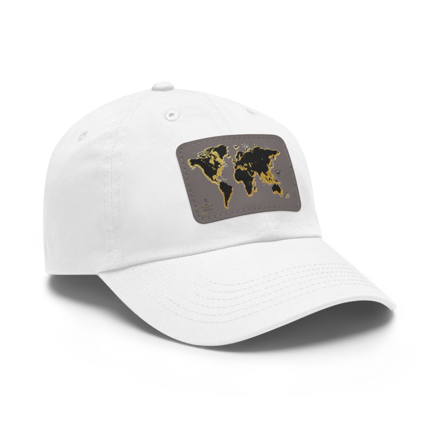 Golden World Leather Patch Hat