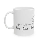 Live Love Travel Ceramic Mug, (11oz, 15oz)