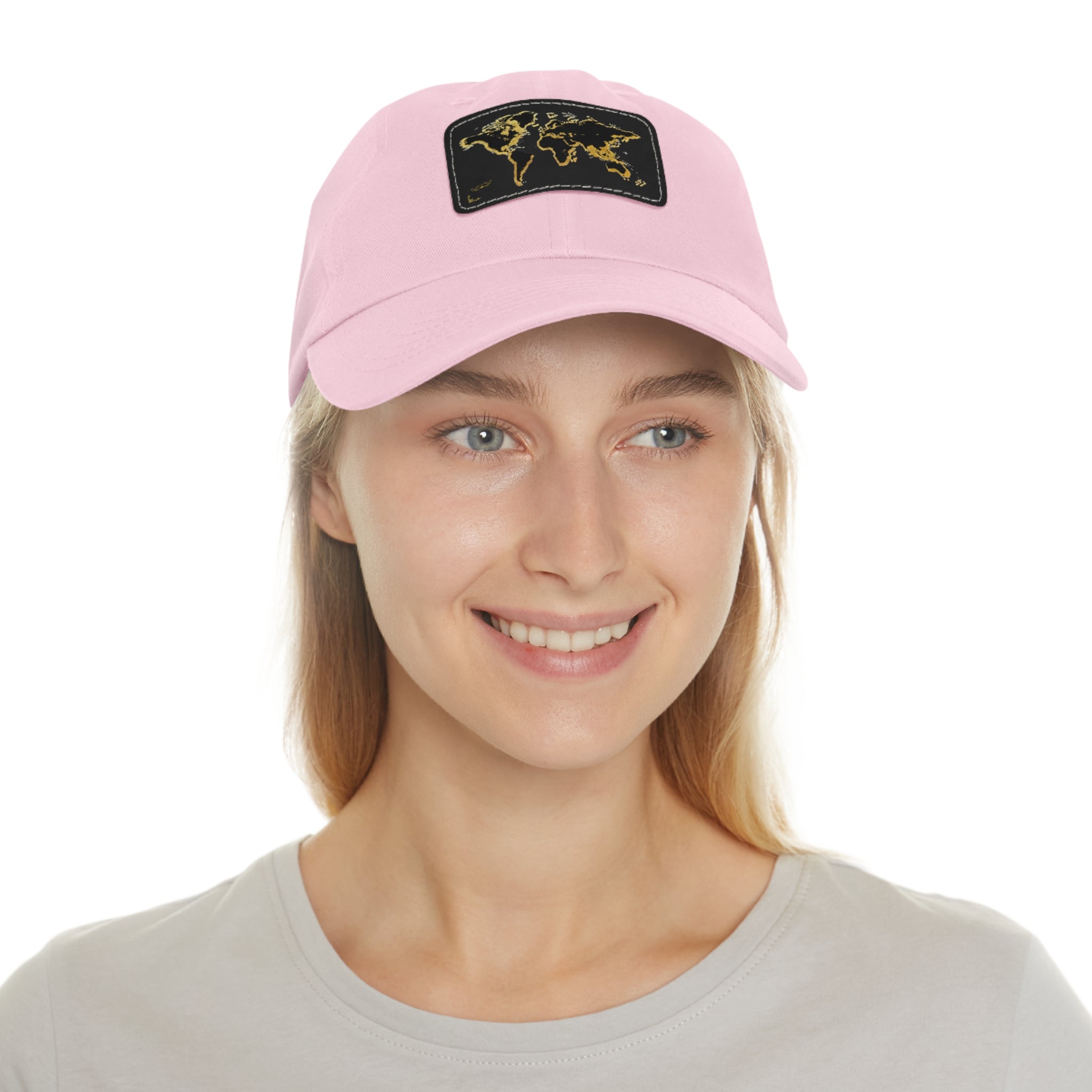 Golden World Leather Patch Hat