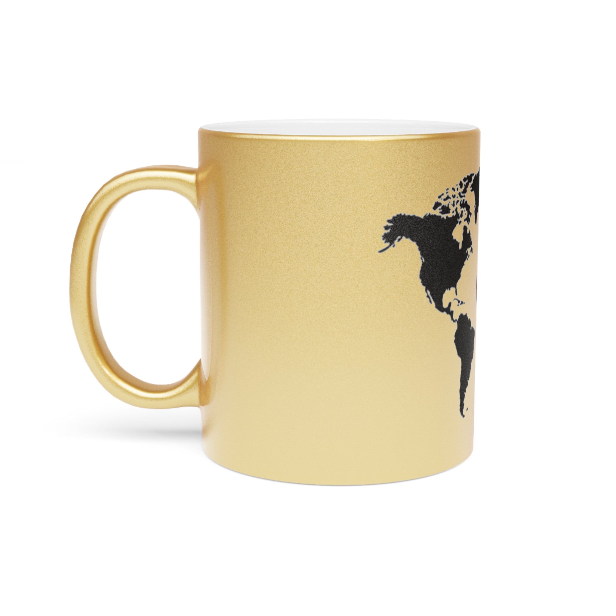 "The world is in your hands" Metallic Mug