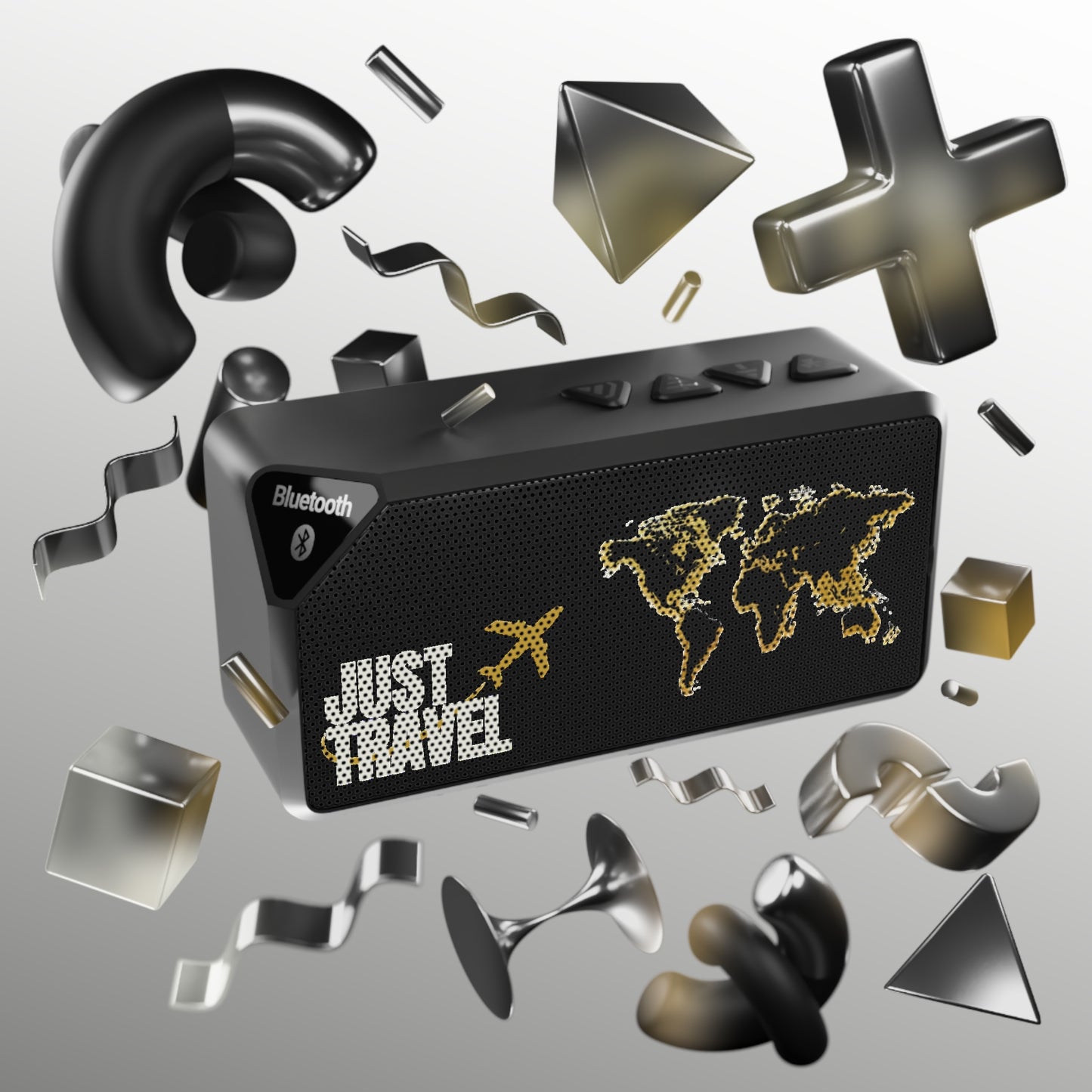 Just Travel Golden World Betooth Speaker