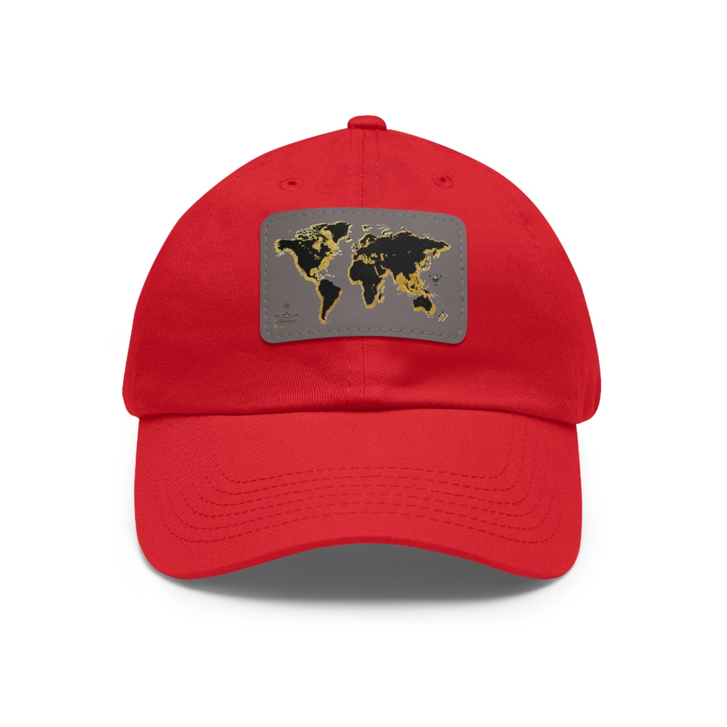 Golden World Leather Patch Hat