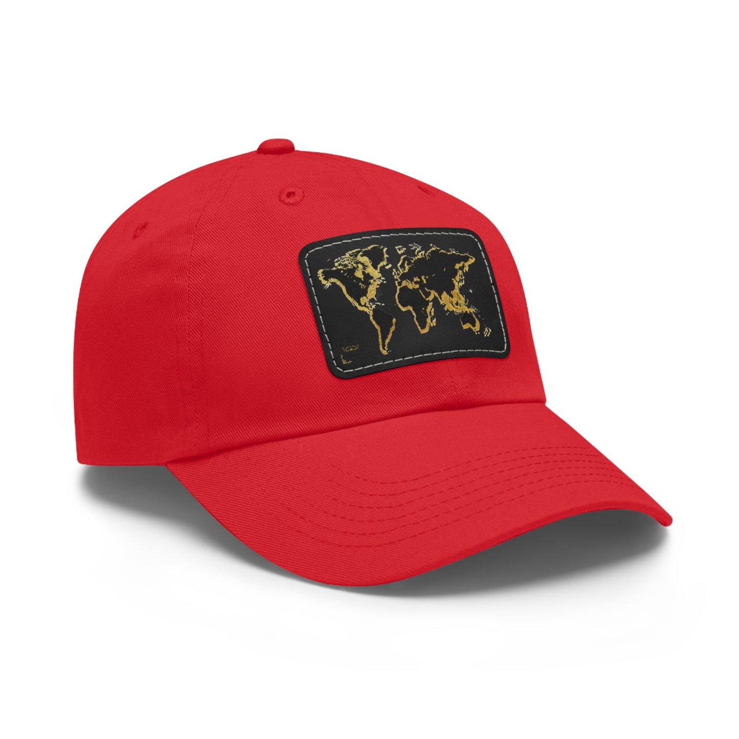 Golden World Leather Patch Hat