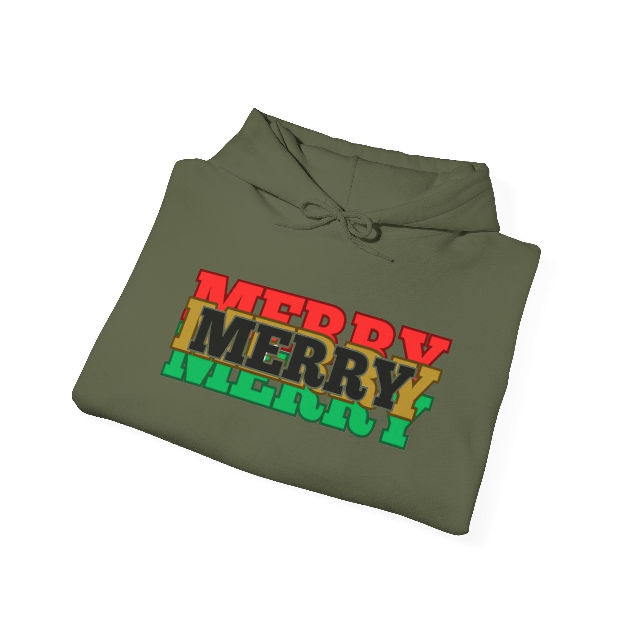 "MERRY MERRY MERRY" Unisex  Hooded Sweatshirt