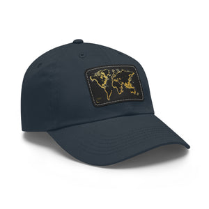 Golden World Leather Patch Hat