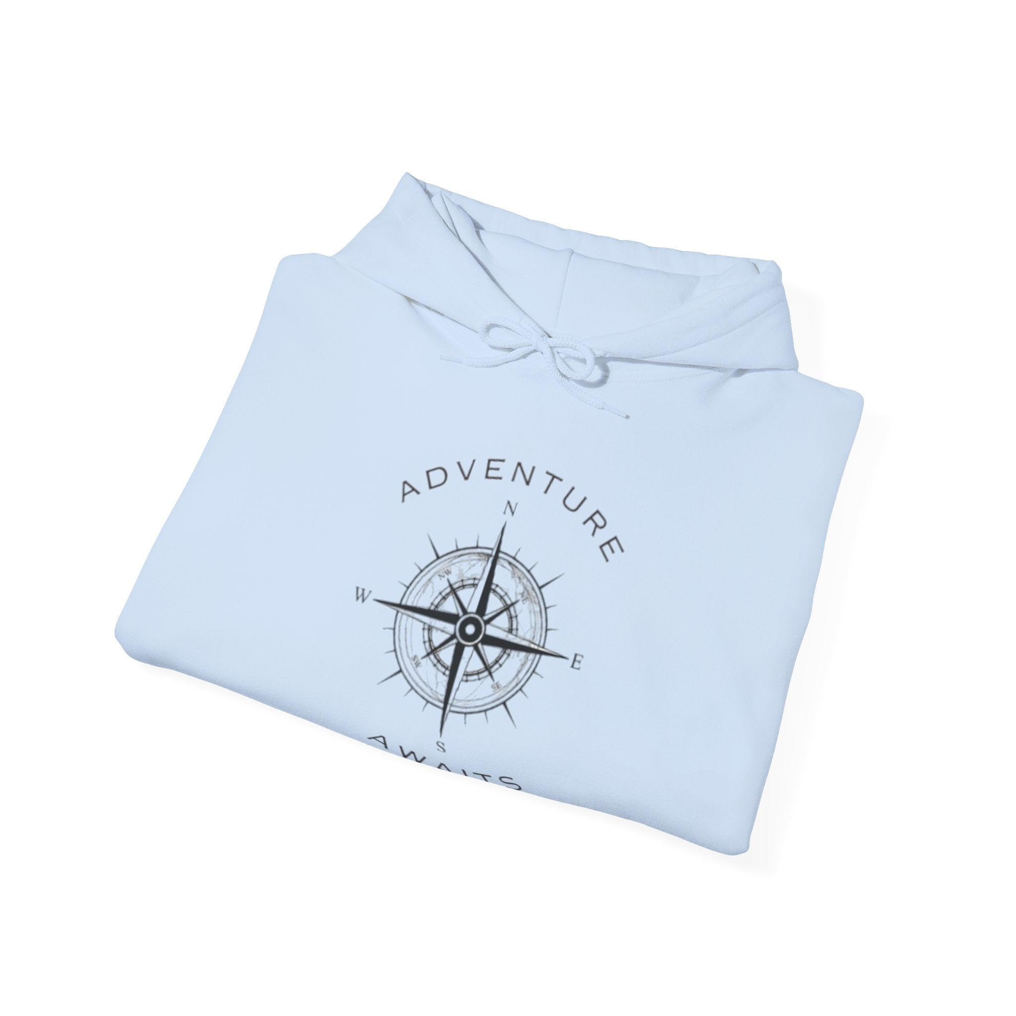 Unisex Heavy Blend Adventure Awaits Hooded Sweatshirt