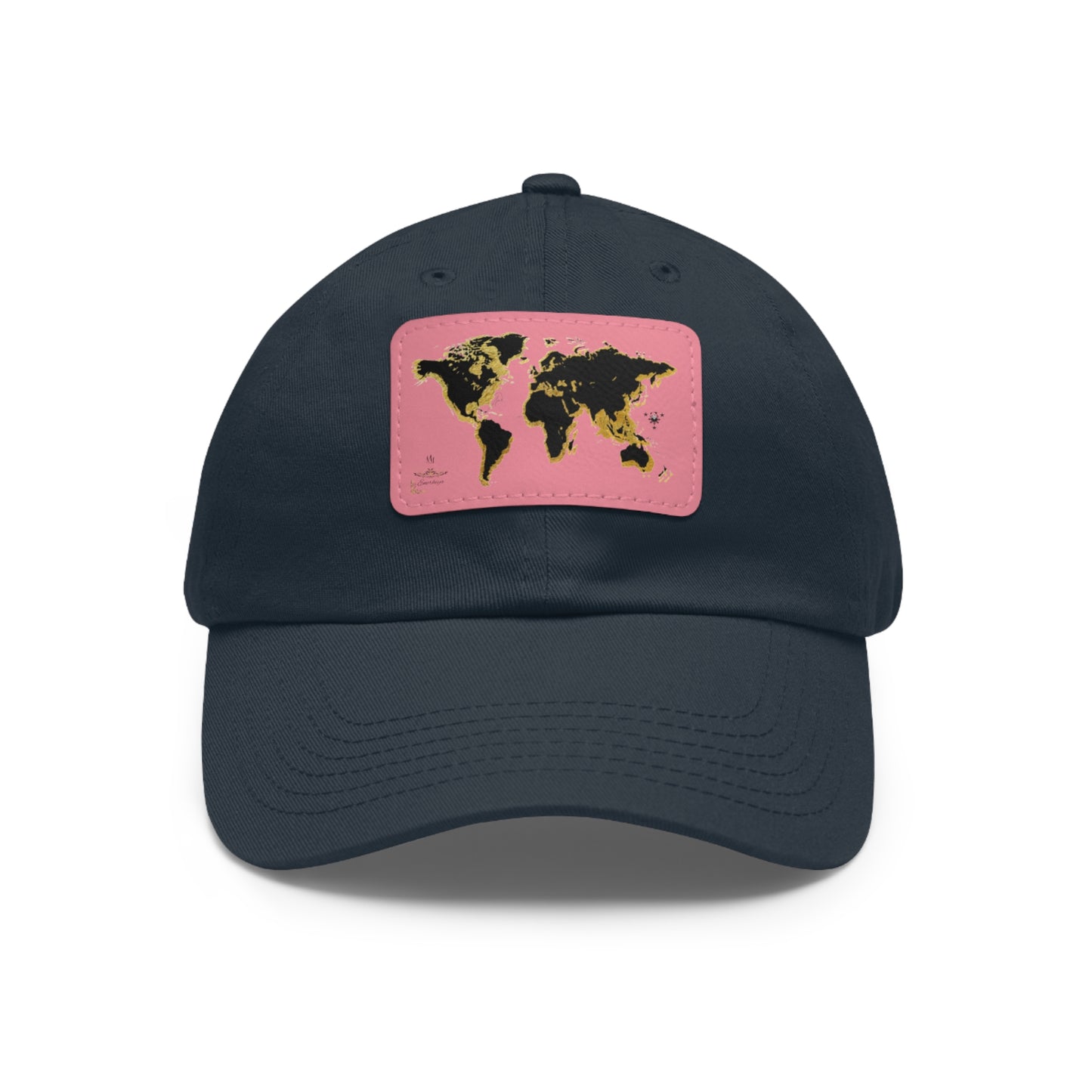 Golden World Leather Patch Hat