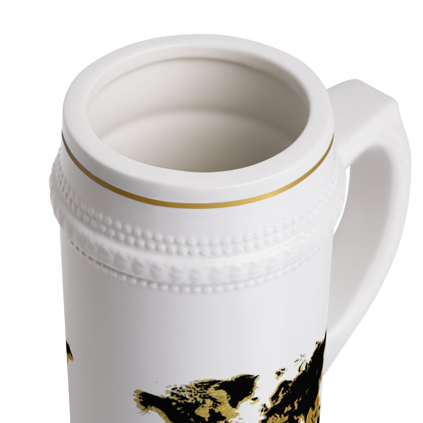 Golden World Beer Stein Mug