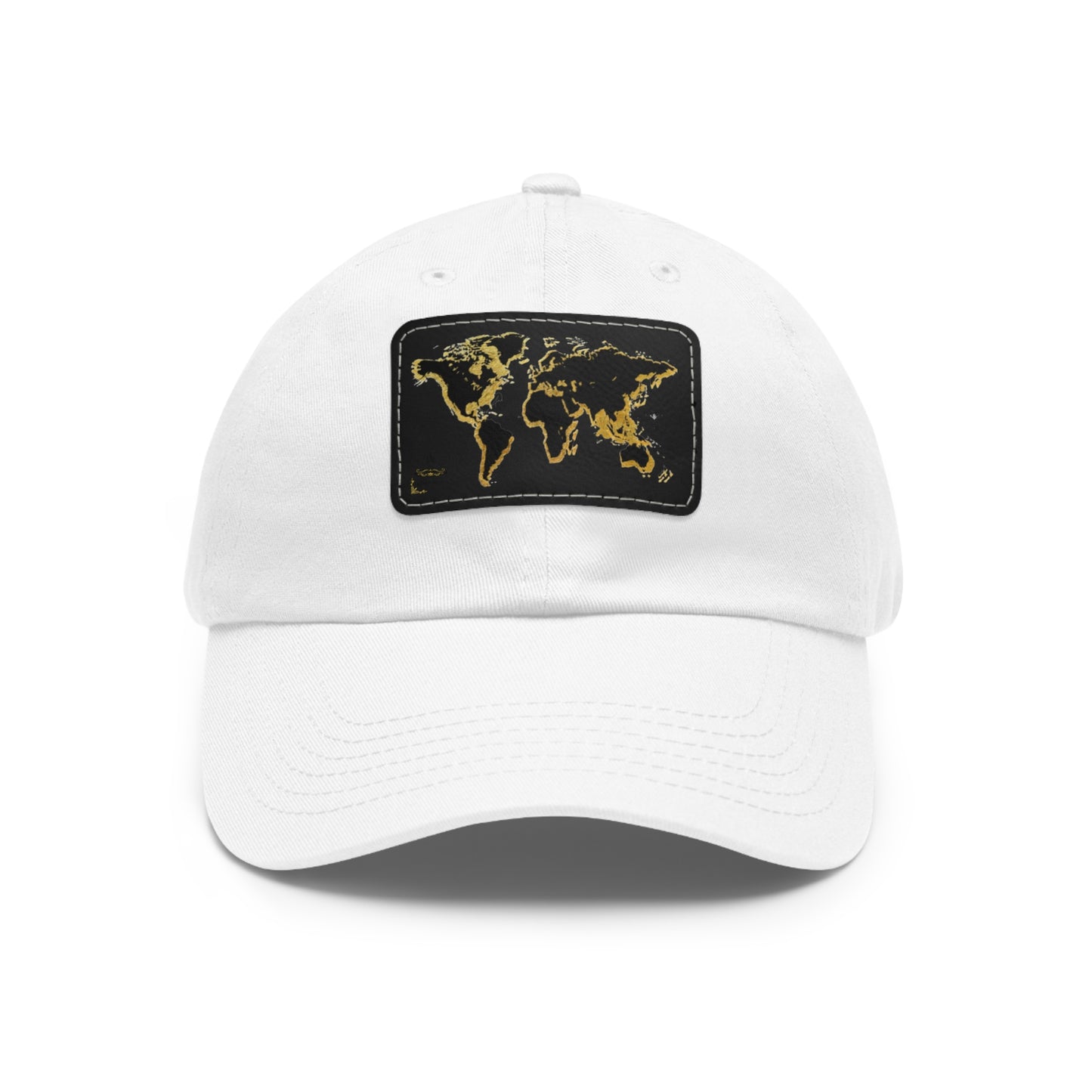 Golden World Leather Patch Hat