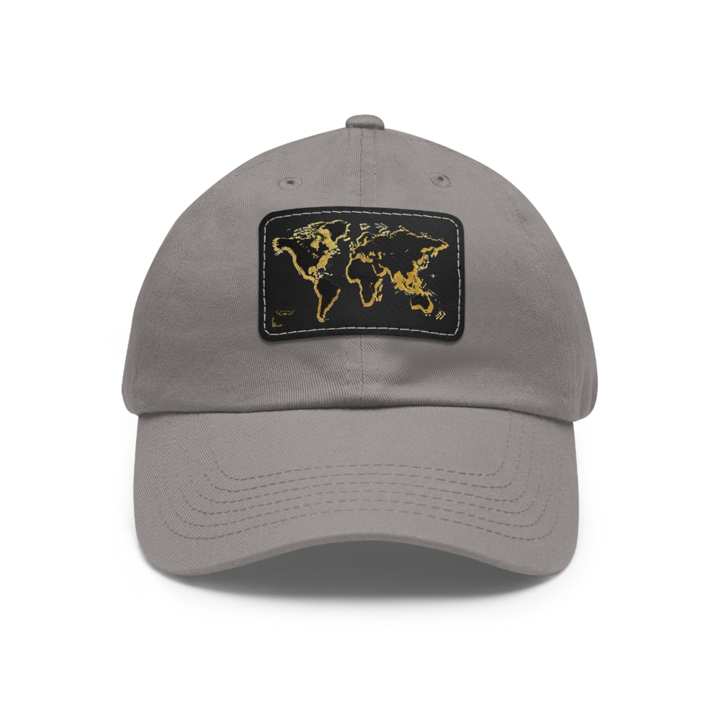 Golden World Leather Patch Hat