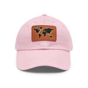 Golden World Leather Patch Hat