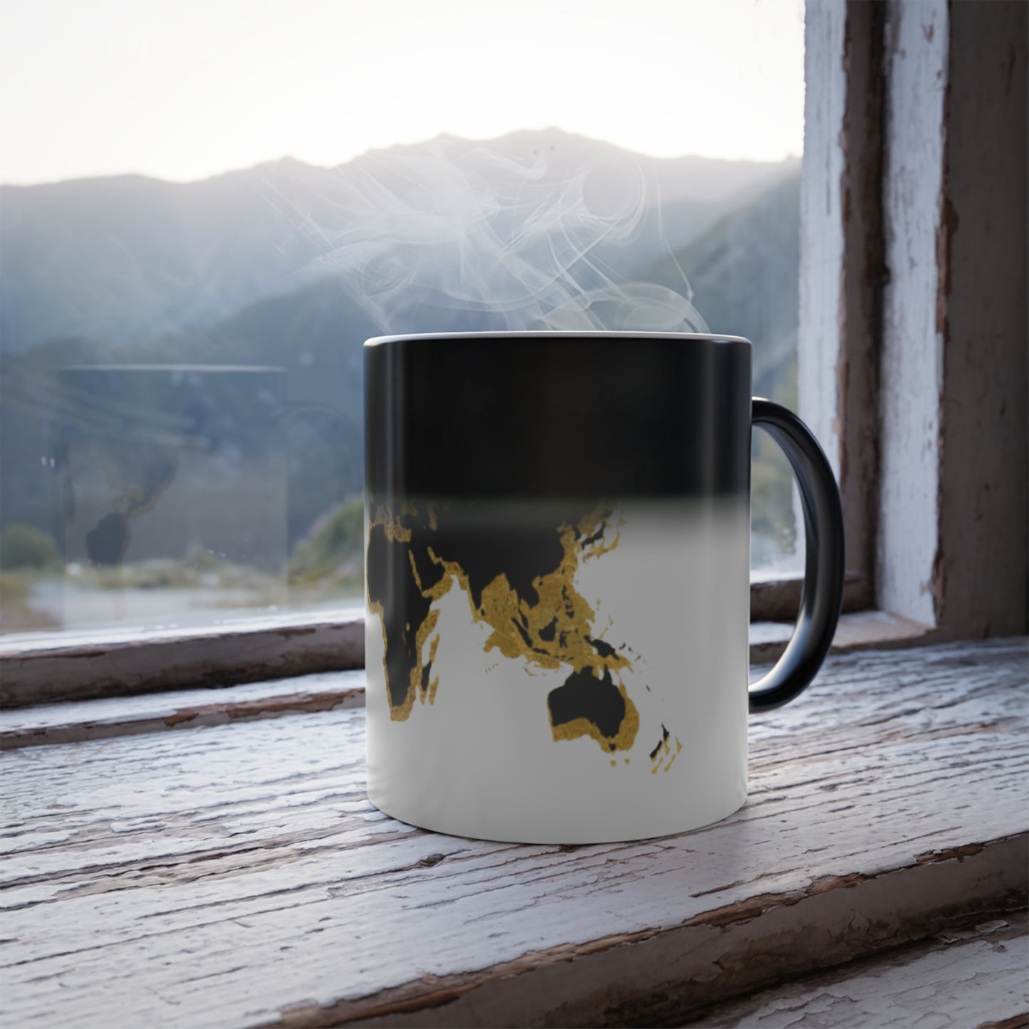 Golden World Morphing Mug