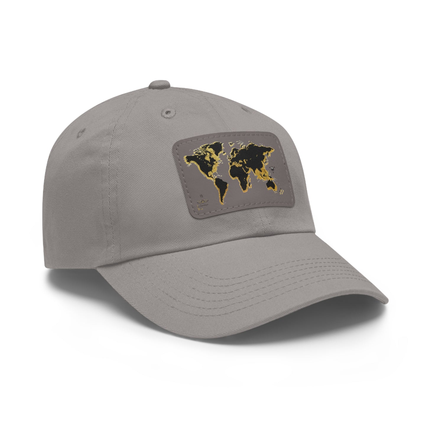 Golden World Leather Patch Hat