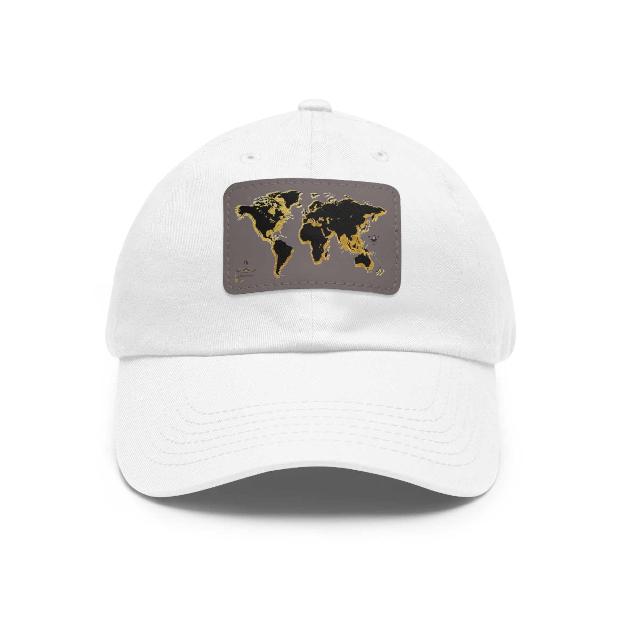 Golden World Leather Patch Hat