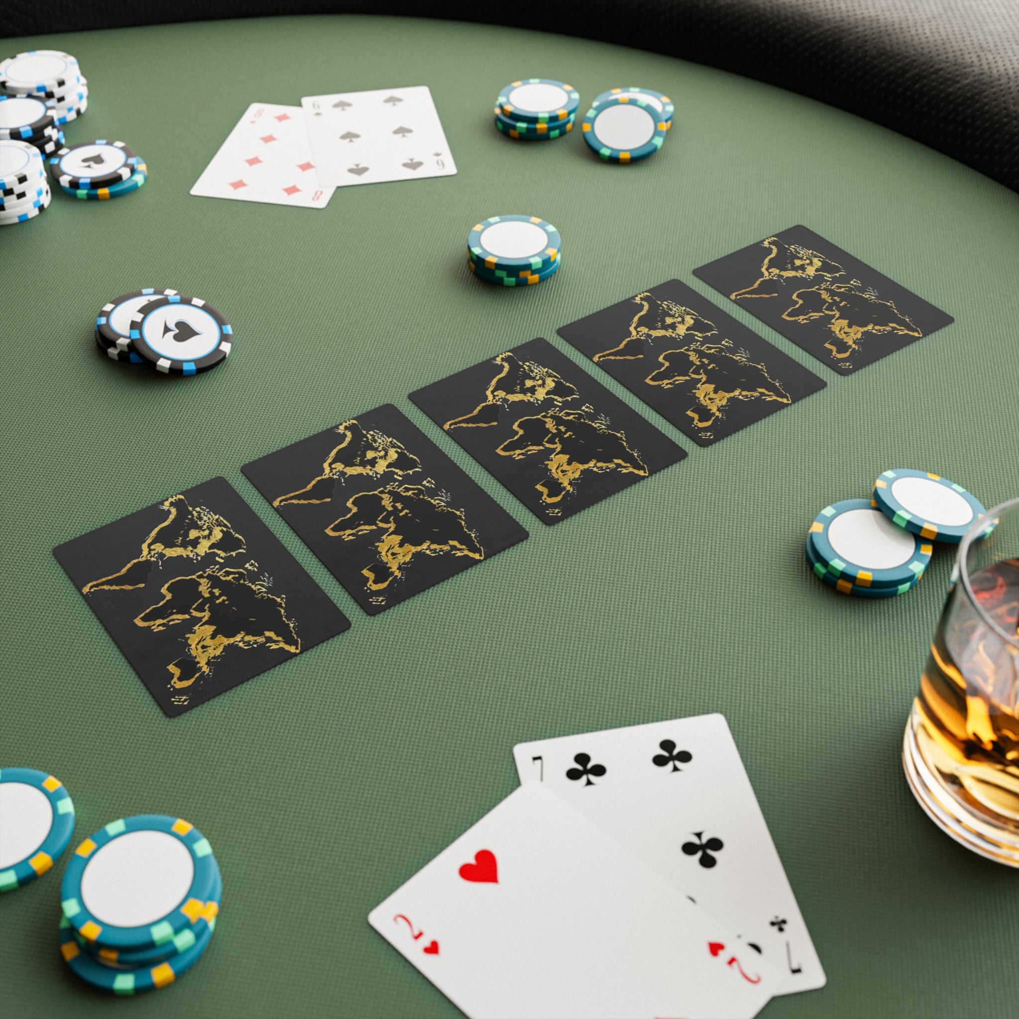 Black and Gold Playing Cards