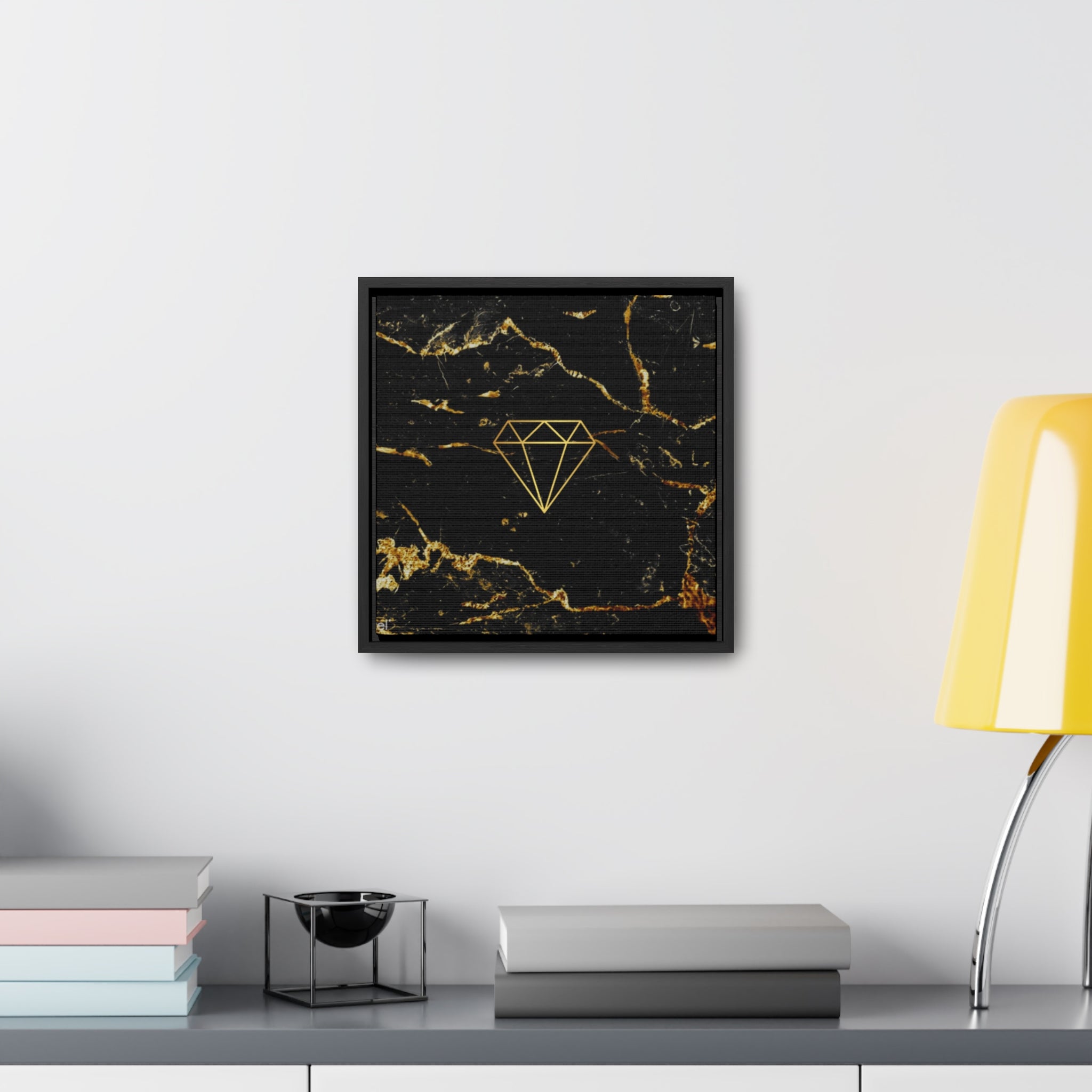 Diamond Marble Canvas with Frame