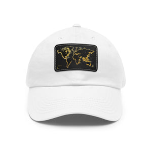 Golden World Leather Patch Hat