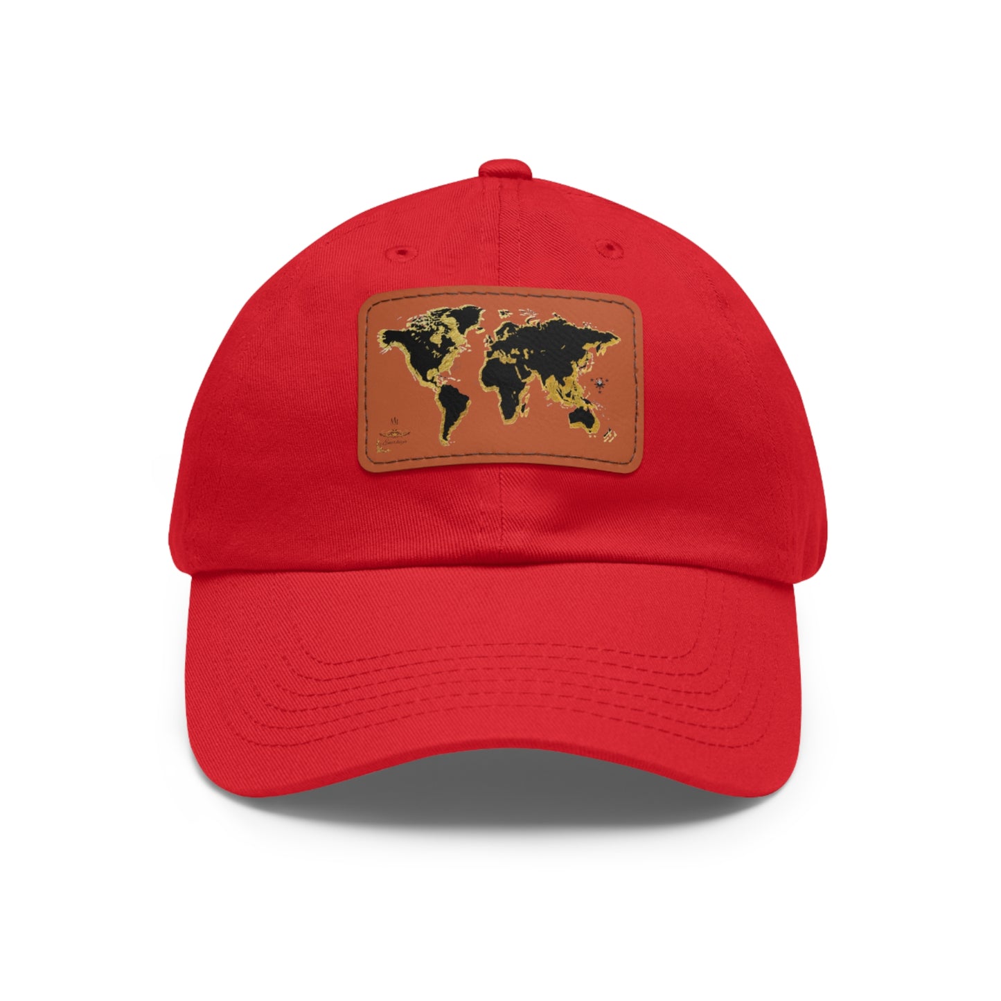 Golden World Leather Patch Hat