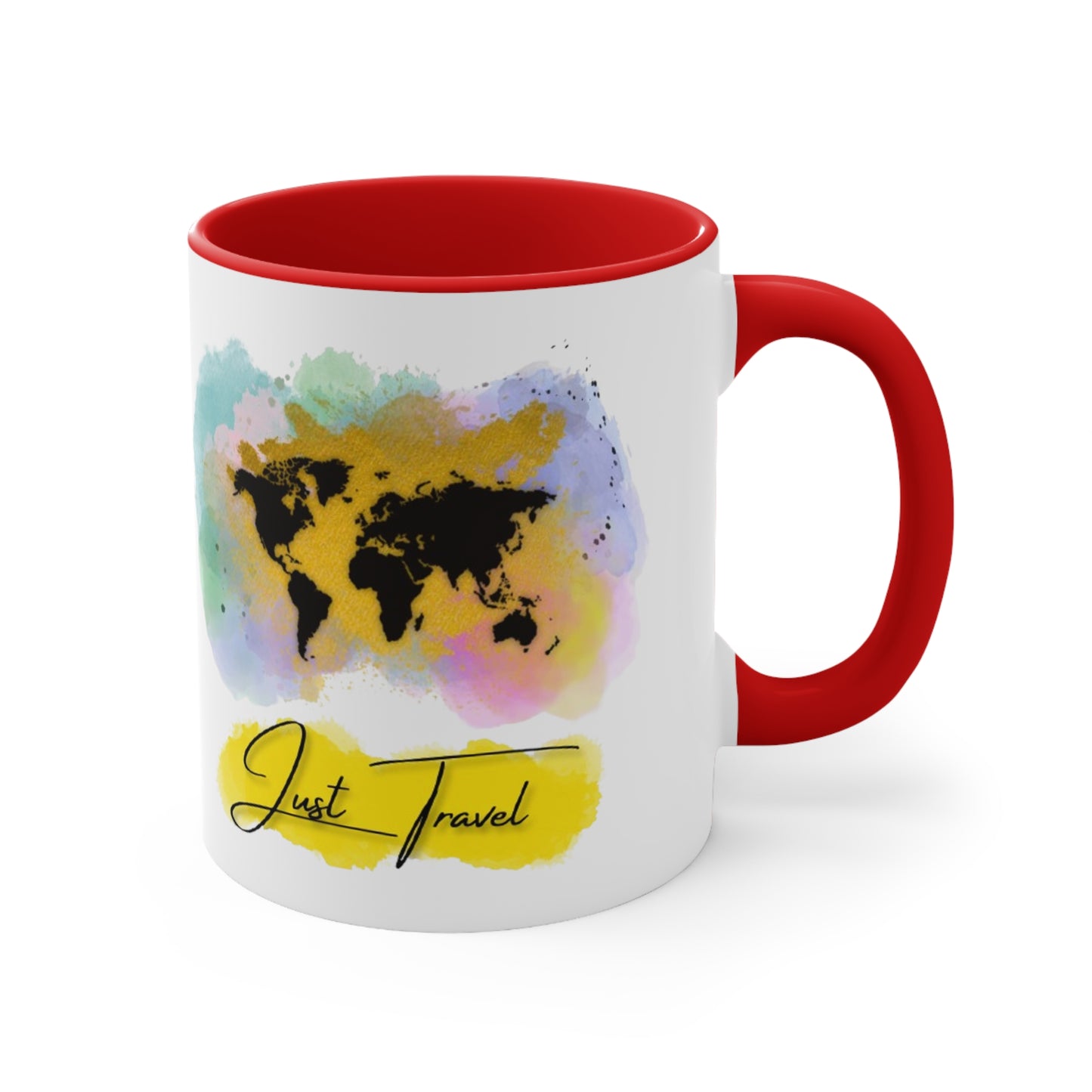 Just Travel Colorful World Ceramic Mug