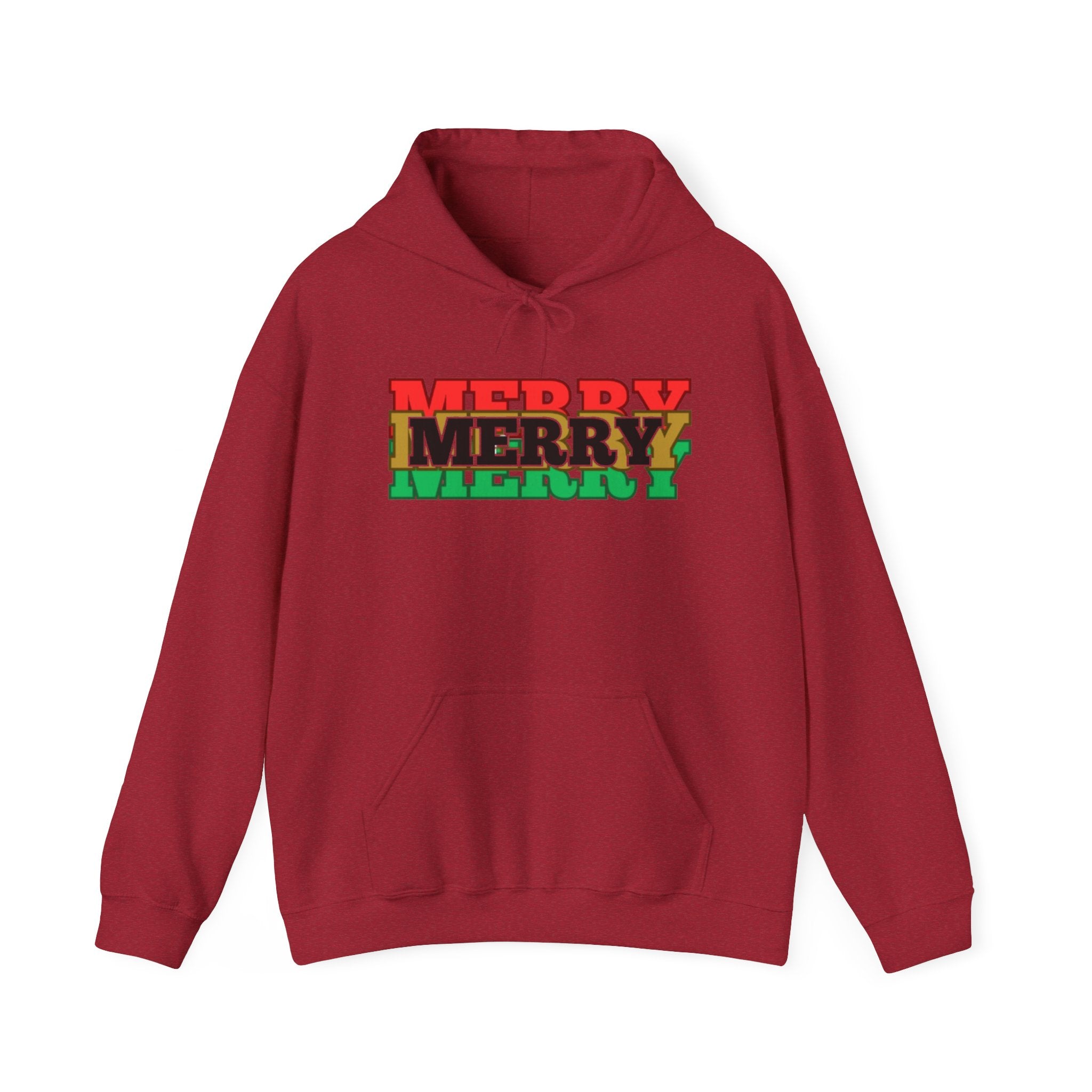 "MERRY MERRY MERRY" Unisex  Hooded Sweatshirt