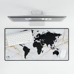 Marble World Map Desk Mat