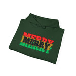 "MERRY MERRY MERRY" Unisex  Hooded Sweatshirt