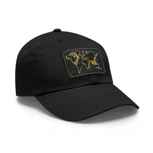 Golden World Leather Patch Hat