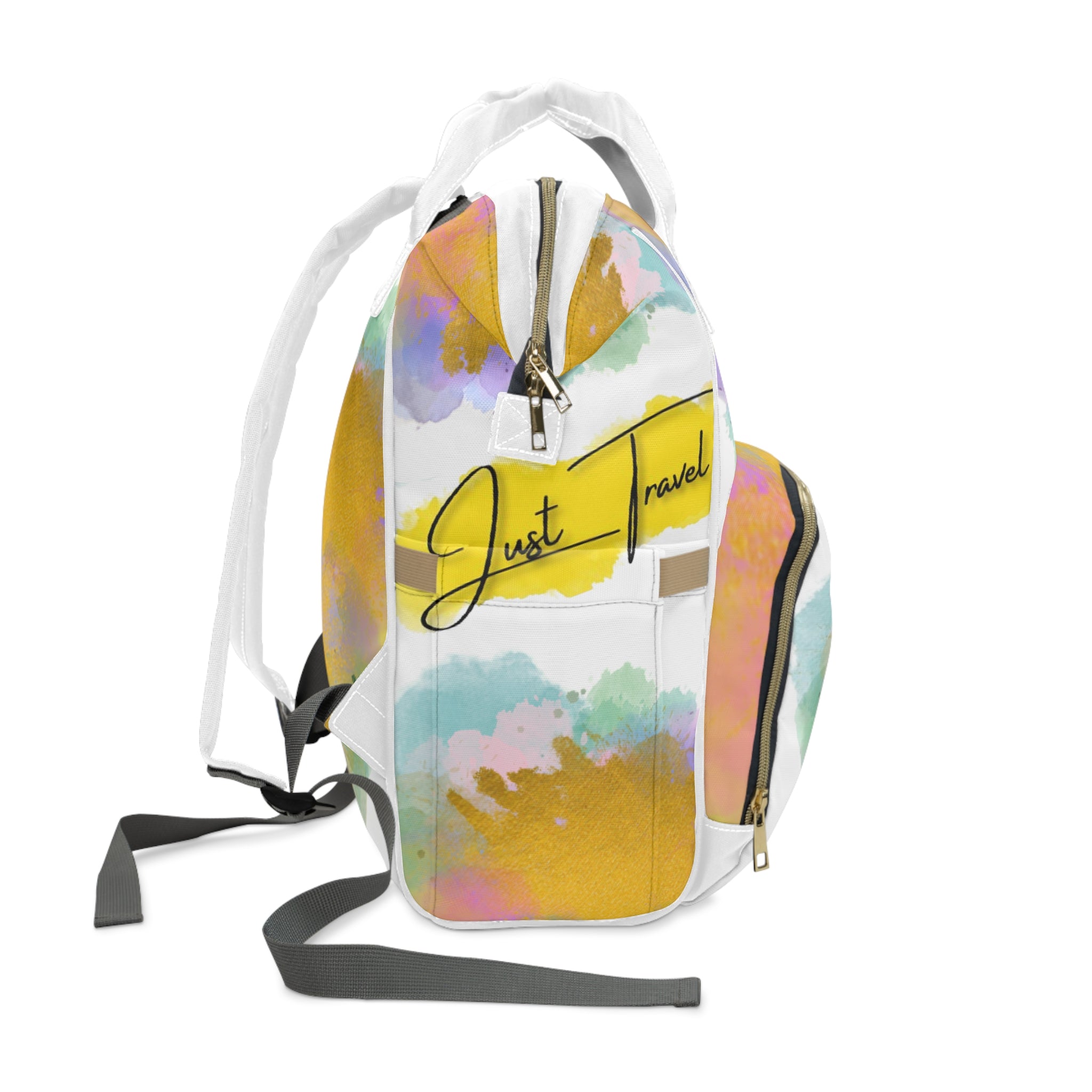 Just Travel Colorful World Multifunctional Backpack