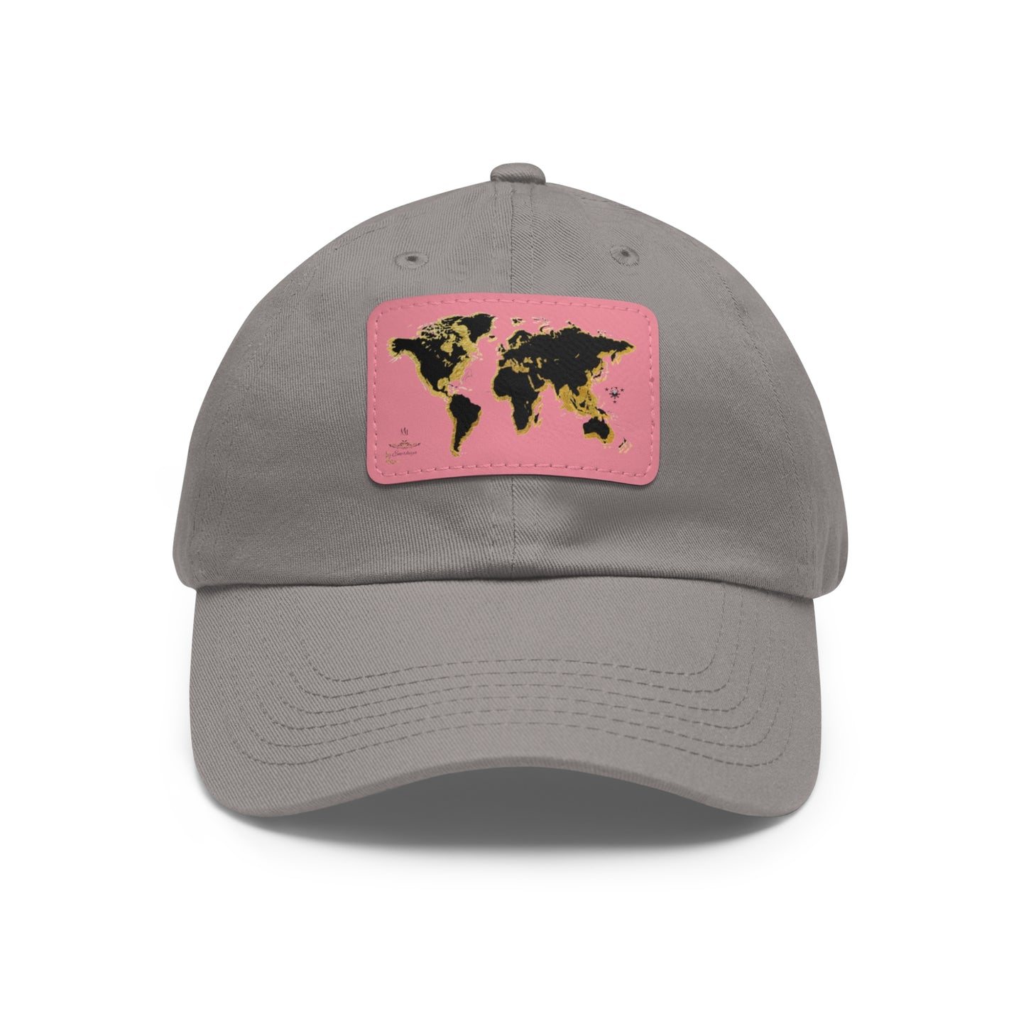 Golden World Leather Patch Hat