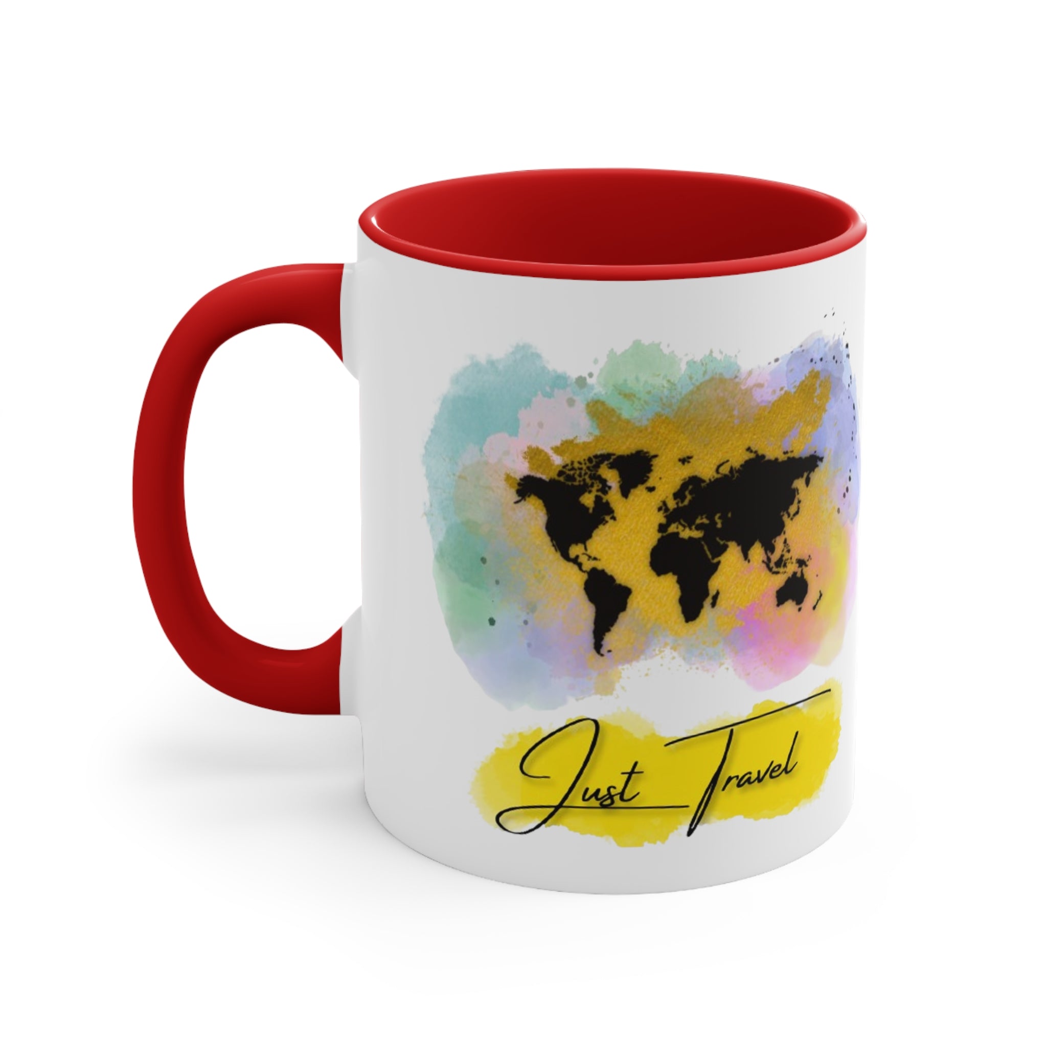 Just Travel Colorful World Ceramic Mug