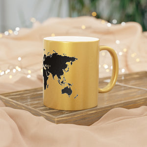 "The world is in your hands" Metallic Mug