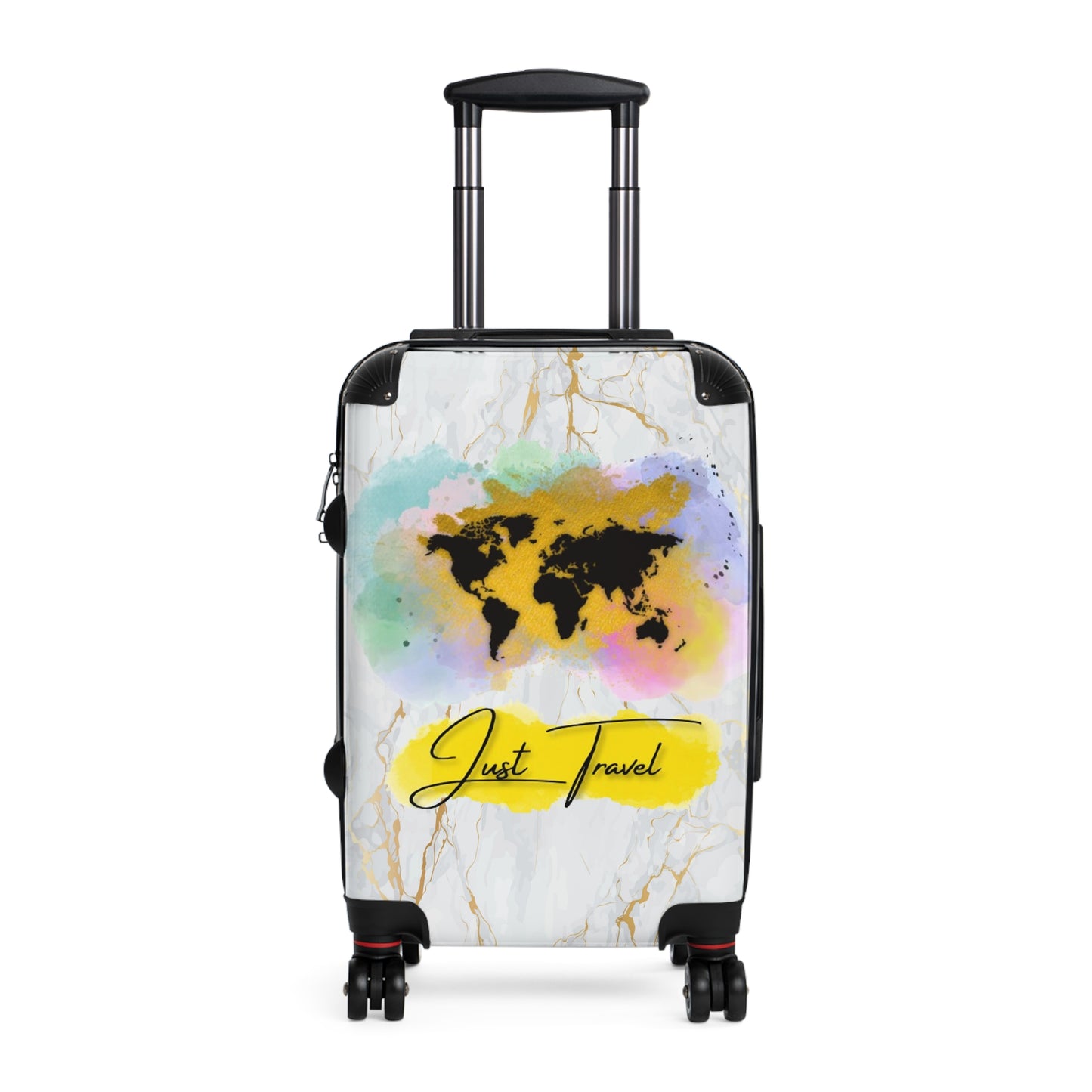 Gold Marble Design "Just Travel" graphic