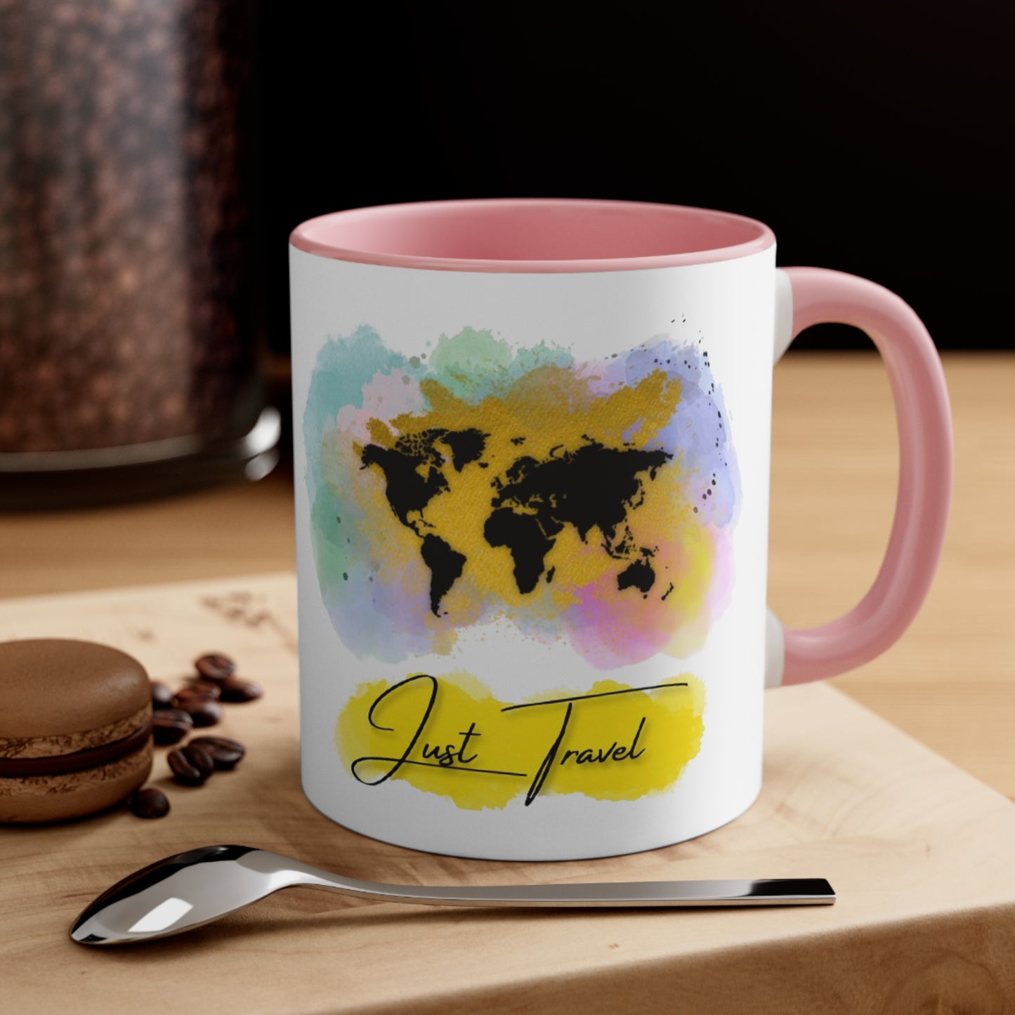 Just Travel Colorful World Ceramic Mug